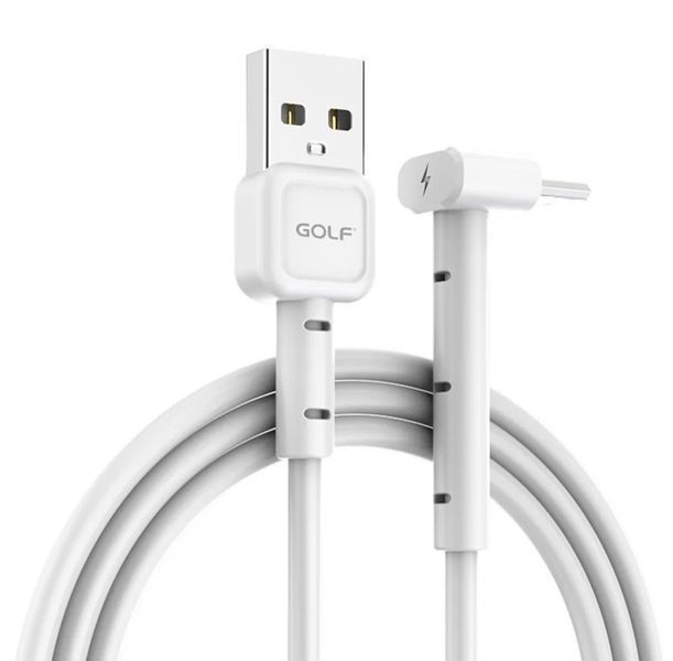 Кабель синхронізації Golf GC-69 USB - microUSB 3A 1 м White (3_02116) 3_02116 фото