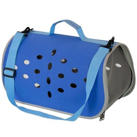 Сумка для перенесення котів та собак 48x26x25 см CosmoPet CP-12 Dark Blue (3_07128) 3_07128 фото