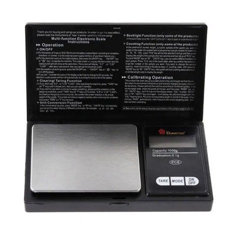 Весы ювелирные электронные Domotec MS-2020 1000/0.01 г Black (3_00641) 3_00641 фото