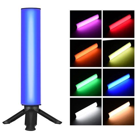 Студійна світлодіодна LED лампа RIAS M07 RGB з акумулятором 30см 10W (3_04515) 3_04515 фото