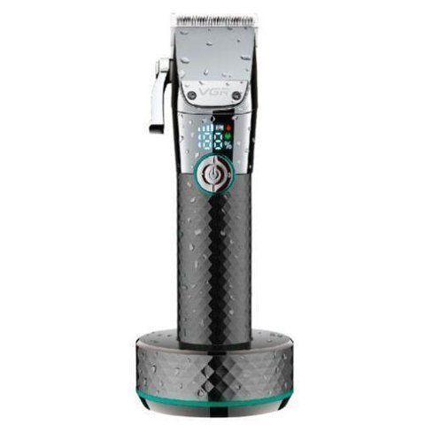 Машинка для стрижки волос VGR V-682 LED-дисплей аккумуляторная IPX7 2500mAh 7W Black (3_05175) 3_05175 фото