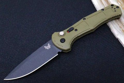 Выкидной нож Benchmade K2042 с клипсой 19см Green (7_01417) 7_01417 фото