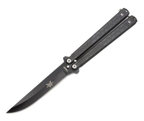 Нож-бабочка Benchmade F8022 с клипсой 22см Black (7_00570) 7_00570 фото