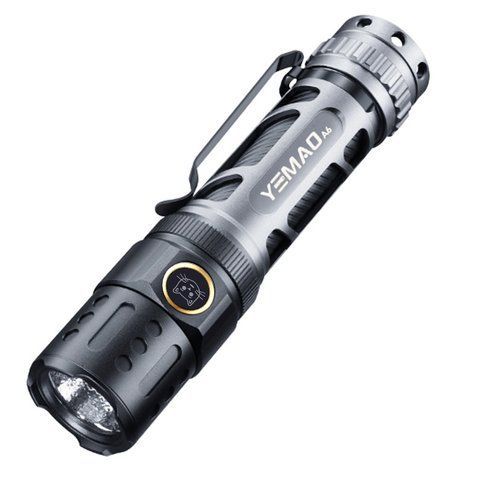 Фонарь ручной YEMAO YM-А6 P80 LED Zoom 2200LM аккумуляторный 1x18650 TYPE-C Black (7_02896) 7_02896 фото