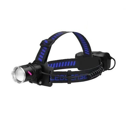 Налобний ліхтарик X-Balog PL-189 TG LED Zoom акумуляторний 2x18650 Type-C Black (7_02834) 7_02834 фото
