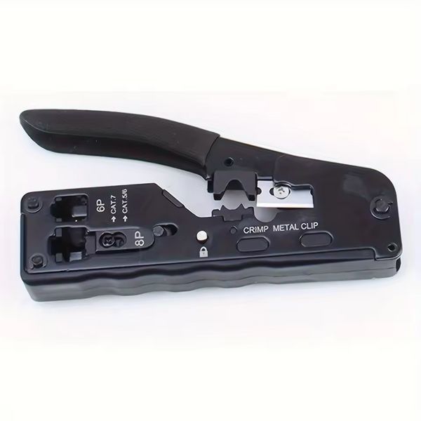 Клещи обжимные RIAS AM-718 для RJ45 RJ11 RJ12 и CAT8 CAT7 CAT6A CAT6 CAT5e 135 мм (3_07950) 3_07950 фото