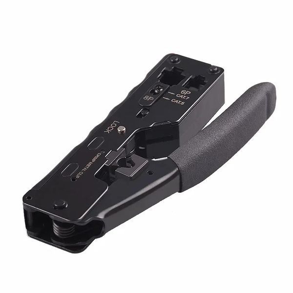 Клещи обжимные RIAS AM-718 для RJ45 RJ11 RJ12 и CAT8 CAT7 CAT6A CAT6 CAT5e 135 мм (3_07950) 3_07950 фото