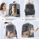 Рюкзак-переноска для тварин CosmoPet CP-67 з прозорою стінкою 40x31x23 см Grey (3_08787) 3_08787 фото 3