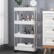 Етажерка підлогова RIAS XYX-2020A на колесах 4 яруси 80&times;39&times;12.5 см White (3_08254) 3_08254 фото 8