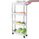Етажерка підлогова RIAS XYX-2020A на колесах 4 яруси 80&times;39&times;12.5 см White (3_08254) 3_08254 фото 5