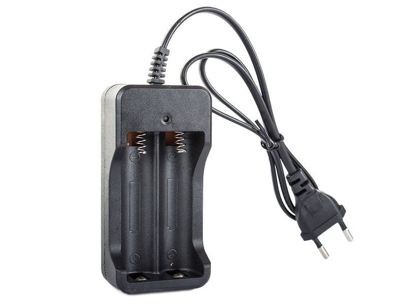 Зарядное устройство RIAS GH-SC01 на 2 аккумулятора для Li-Ion 3.7 V 18650 100-240V Black (3_4489) 3_4489 фото