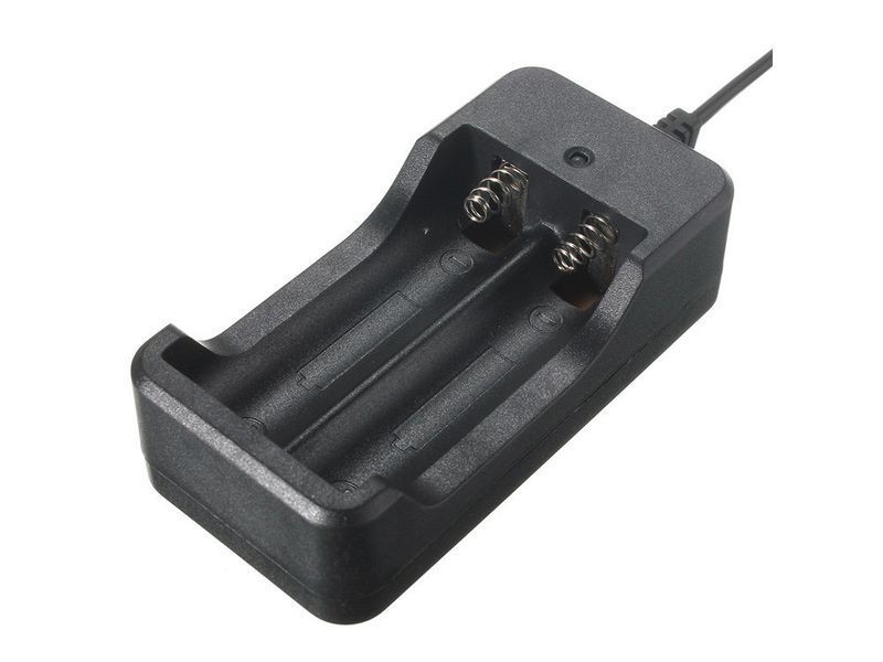 Зарядное устройство RIAS GH-SC01 на 2 аккумулятора для Li-Ion 3.7 V 18650 100-240V Black (3_4489) 3_4489 фото