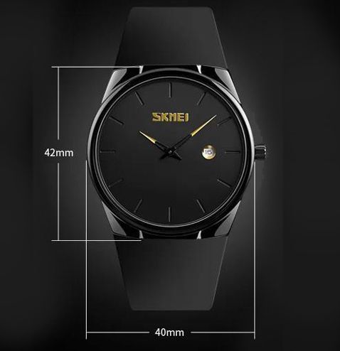 Наручные мужские часы Skmei 1509BK 3 АТМ Black (7_02540) 7_02540 фото