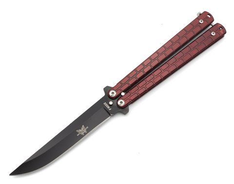 Нож-бабочка Benchmade F8022 с клипсой 22см Brown (7_00571) 7_00571 фото