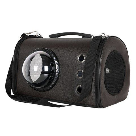 Сумка для перенесення домашніх тварин CosmoPet CP-19 з ілюмінатором 43x29x23см Dark Brown (3_04858) 3_04858 фото