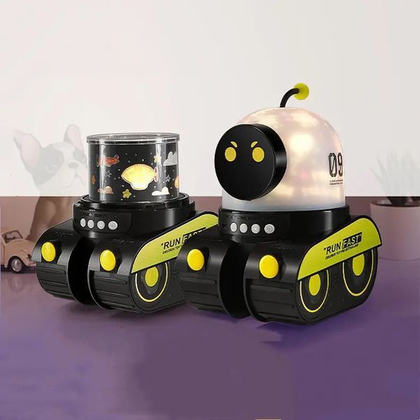 Ночник-проектор Run Fast WH-E03 со сменными слайдами Bluetooth Black-Green (3_06007) 3_06007 фото