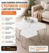 Журнальні столи шестикутні MD-2500 з ефектом мармуру (4 шт) Grey (3_08706) 3_08706 фото 4