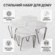 Журнальні столи шестикутні MD-2500 з ефектом мармуру (4 шт) Grey (3_08706) 3_08706 фото 3