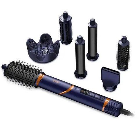 Фен-стайлер для укладки и завивки волос VGR V-477 7в1 1400W Dark Blue (3_06983) 3_06983 фото