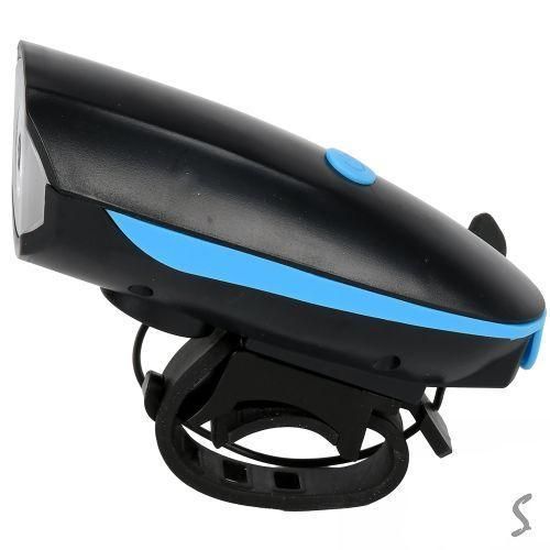 Велофара с велозвонком FY-056 WD488 LED USB 10x5 см Black (7_03092) 7_03092 фото