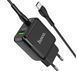 Сетевоe зарядное устройство Hoco N5 QC3.0 20W USB+Type-C с кабелем Type-C Black (7_02677) 7_02677 фото 2