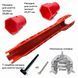 Сантехнический гаечный ключ Kubo Rud K-2 8в1 с уровнем 240 мм Red (3_07952) 3_07952 фото 4