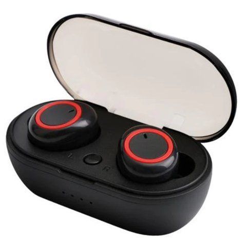 Беспроводные наушники RIAS W12 TWS Bluetooth с зарядным кейсом Black (2_009531) 2_009531 фото