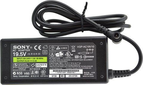 Блок живлення RIAS для ноутбука Sony 19.5 V 3.3 A 6.5x4.4 мм з кабелем живлення (3_00069) 3_00069 фото