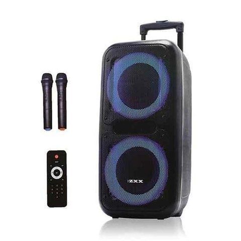 Акустическая система RIAS ZXX-7575 12" + 2 микрофона Bluetooth/USB/SD/FM 60W Black (3_05070) 3_05070 фото