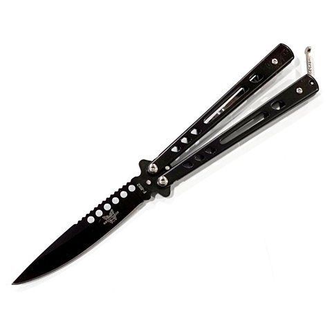 Нож-бабочка Benchmade F-892 с клипсой 22см Black (7_00522) 7_00522 фото