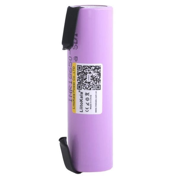 Акумулятор батарея LiitoKala 30Q-N 18650 Li-ion 3000mAh 4.2V з контактами під паяння Purple 1 шт 7_01584 фото