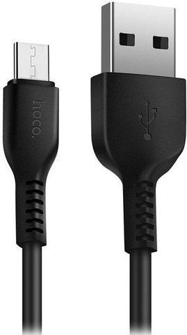 Кабель синхронизации Hoco X20 USB - microUSB 2.4A 3 м Black (3_00865) 3_00865 фото