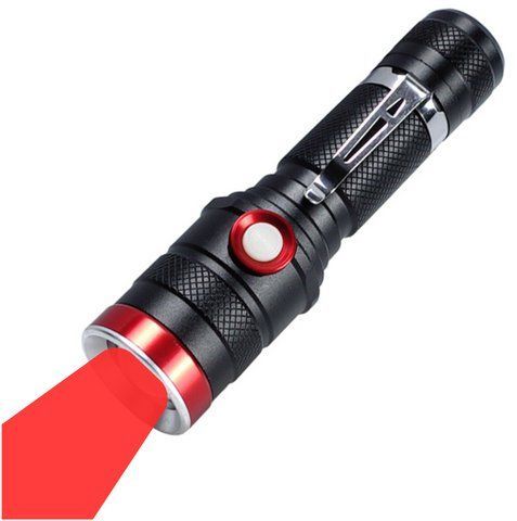 Ліхтар ручний Police BL-736-TG Red Light 1 режим Zoom microUSB Black (7_03032) 7_03032 фото