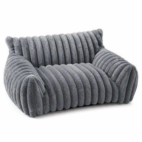 Диван-лежак для домашних животны RIAS YD-100 с бортиками 75x50x20 см M Grey (3_08468) 3_08468 фото