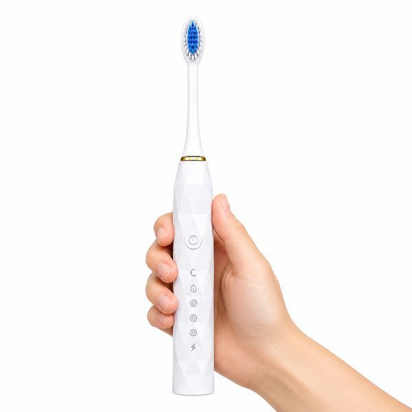 Зубна щітка Sonic Electric Toothbrush X-9 з 4 насадками 5 режимів White (3_08791) 3_08791 фото