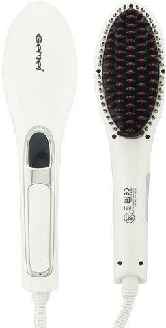 Керамічна гребінець-випрямляч Gemei GM-2993 з Led дисплеєм White (3_9545) 3_9545 фото