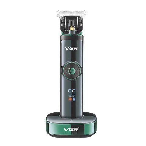 Машинка для стрижки волос VGR V-671 LED-дисплей аккумуляторная 4 насадки 2500mAh 5W Black (3_05181) 3_05181 фото