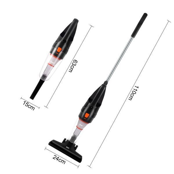 Пылесос колбовый вертикальный RAF R.8708 2в1 циклонный фильтр 1L 600W Black (3_07122) 3_07122 фото