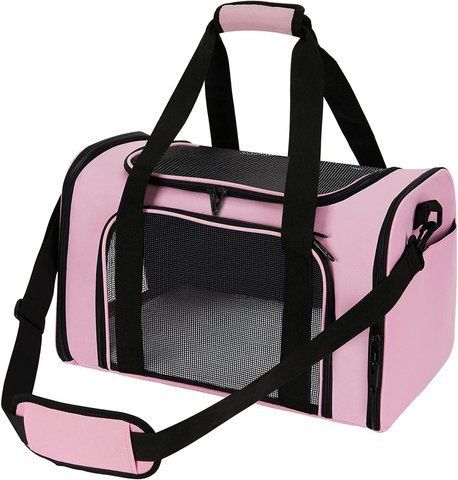 Сумка для переноски домашних питомцев RIAS CosmoPet CP-47 с окошком 42x28x28 см Pink (3_03289) 3_03289 фото