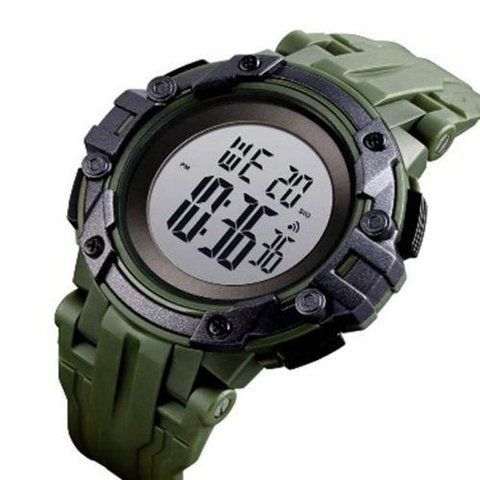 Наручний чоловічий годинник Skmei 1545AG з підсвічуванням 5 АТМ Army Green (7_02241) 7_02241 фото