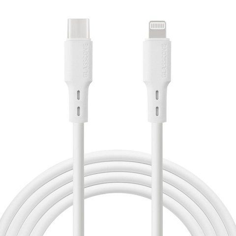 Кабель синхронизации Glasscove Flex GF-CL13WH Type-C - Lightning 20W 2.4A 1 м White (3_03226) 3_03226 фото
