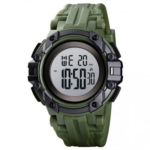 Наручные мужские часы Skmei 1545AG с подсветкой 5 АТМ Army Green (7_02241) 7_02241 фото