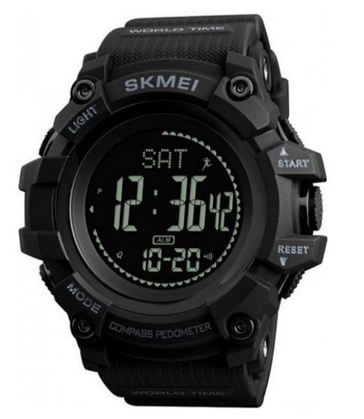 Наручные мужские часы Skmei 1356BK с подсветкой 5 АТМ Black (7_01116) 7_01116 фото