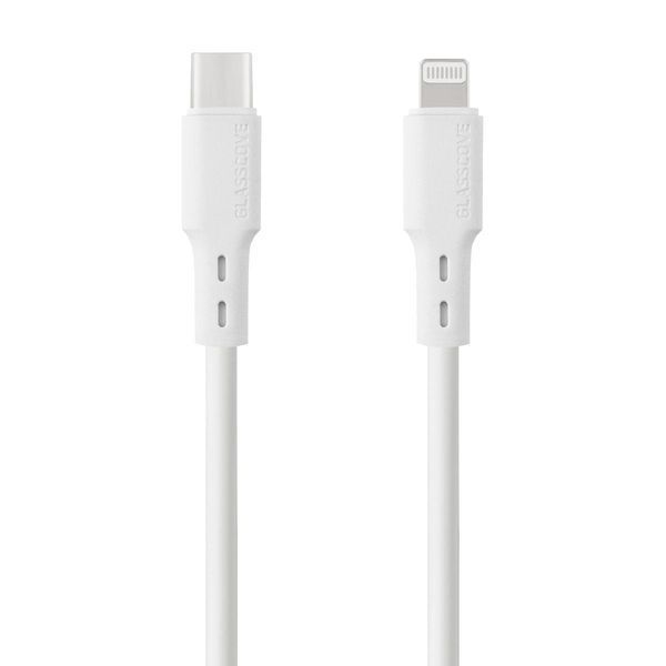 Кабель синхронизации Glasscove Flex GF-CL13WH Type-C - Lightning 20W 2.4A 1 м White (3_03226) 3_03226 фото