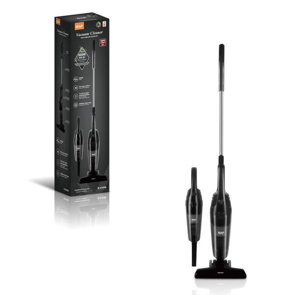 Пылесос колбовый вертикальный RAF R.8709 2в1 циклонный фильтр 1L 600W Black (3_07123) 3_07123 фото