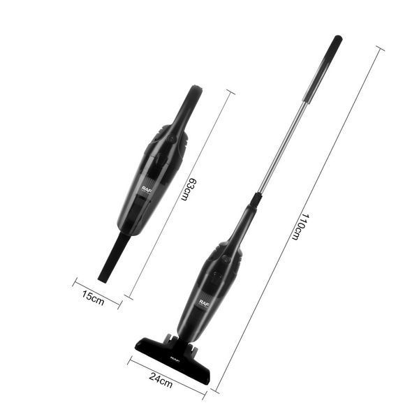 Пылесос колбовый вертикальный RAF R.8709 2в1 циклонный фильтр 1L 600W Black (3_07123) 3_07123 фото