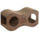 Когтеточка-лежанка для кота RIAS SC-47 с домиком 47&times;22&times;23 см Brown (3_08470) 3_08470 фото 1