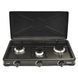 Газовая плита настольная NURGAZ NG-3007 3 конфорки 4800W Black (3_05961) 3_05961 фото 1