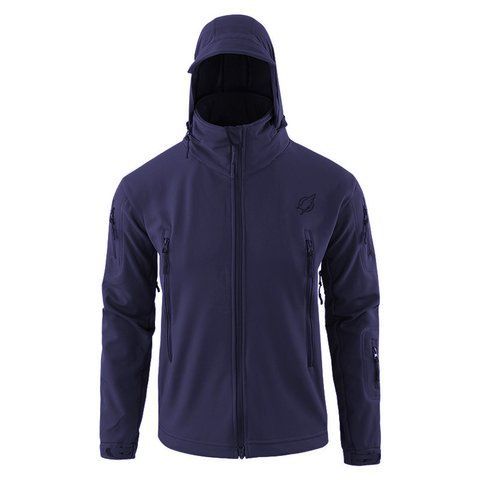Чоловіча куртка тактична Eagle JA-03 Soft Shell з флісом Синя S (3_00353) 3_00353 фото