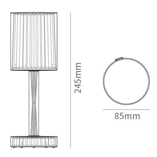 Настольная светодиодная лампа RIAS Rose Diamond Table Lamp с пультом (3_04625) 3_04625 фото